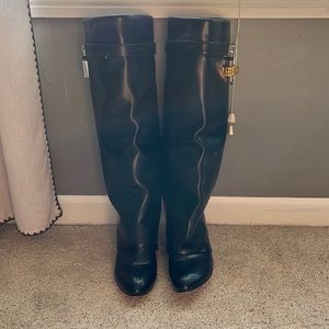 Givenchy Knee High Black Boots